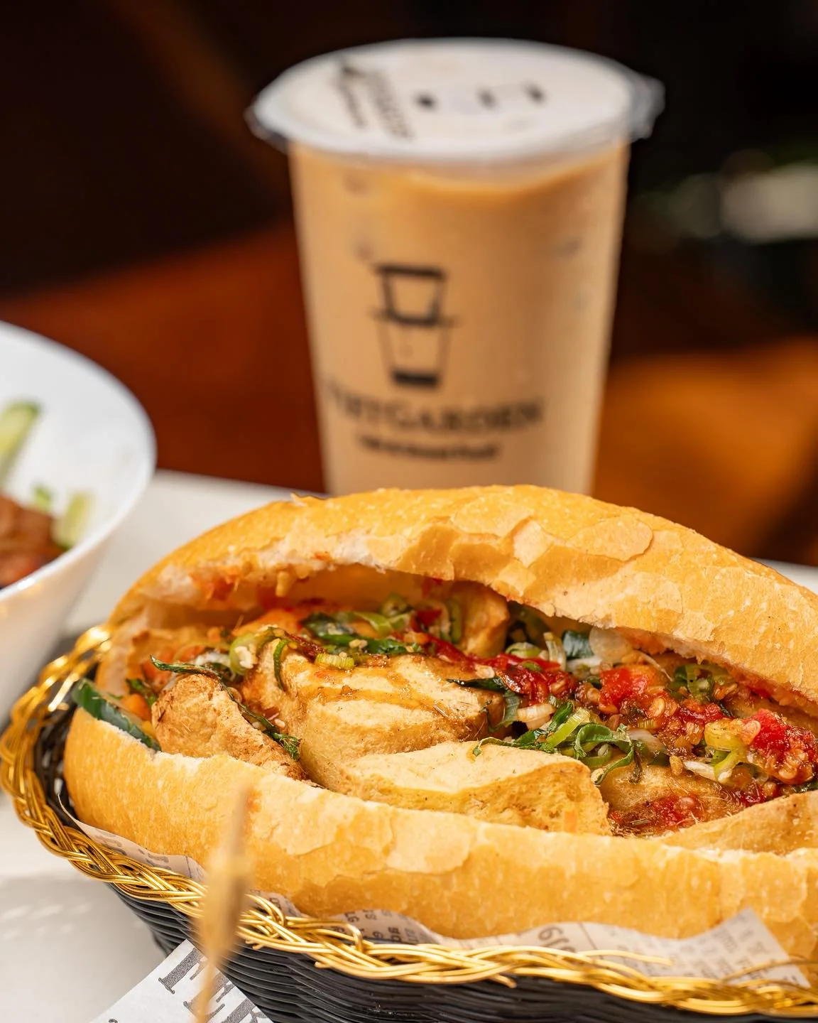 VietGarden banh mi with Vietnamese iced coffee Richlands Brisbane