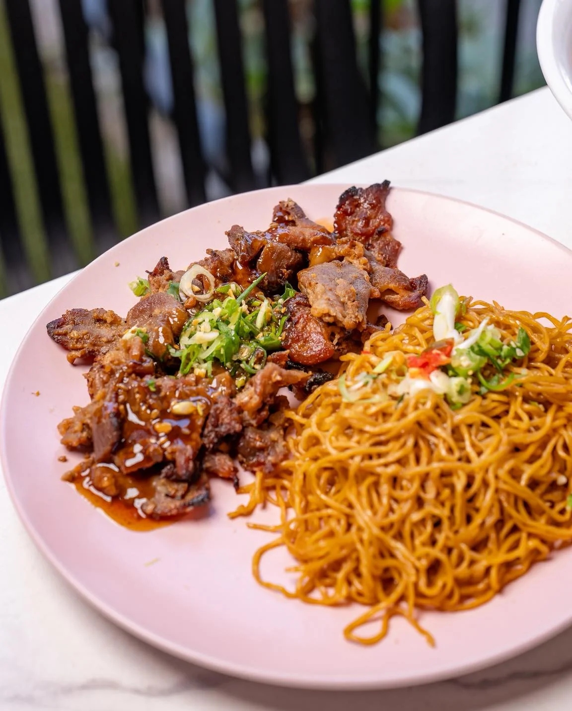 Caramelised pork with crispy noodles at VietGarden Vietnamese Restaurant Brisbane