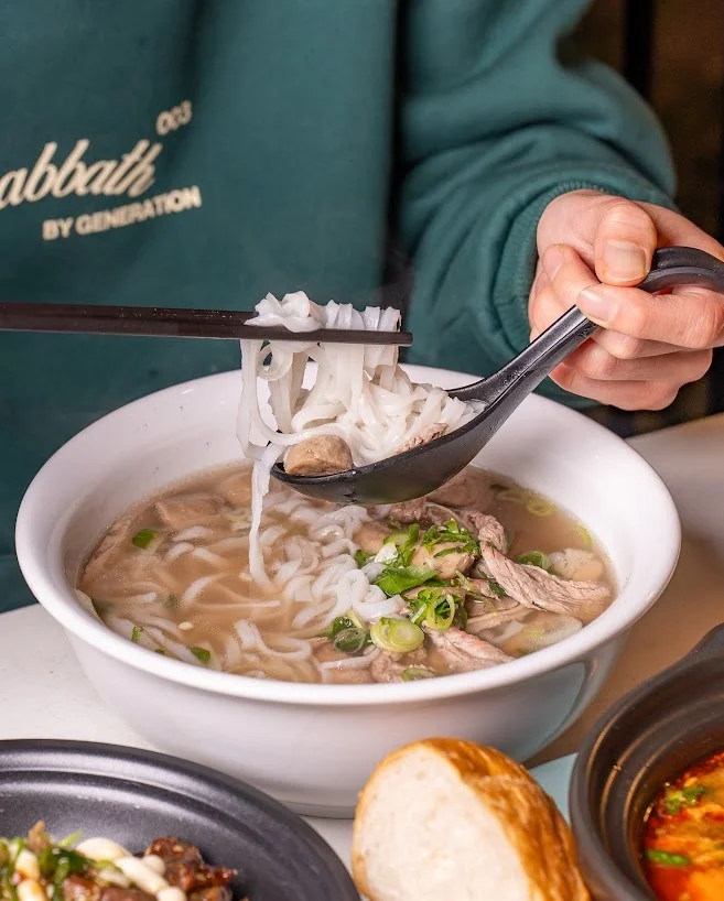 Authentic Vietnamese pho beef noodle soup at VietGarden Richlands Brisbane